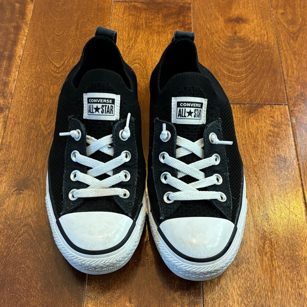 Converse Black and White Athletic Shoes